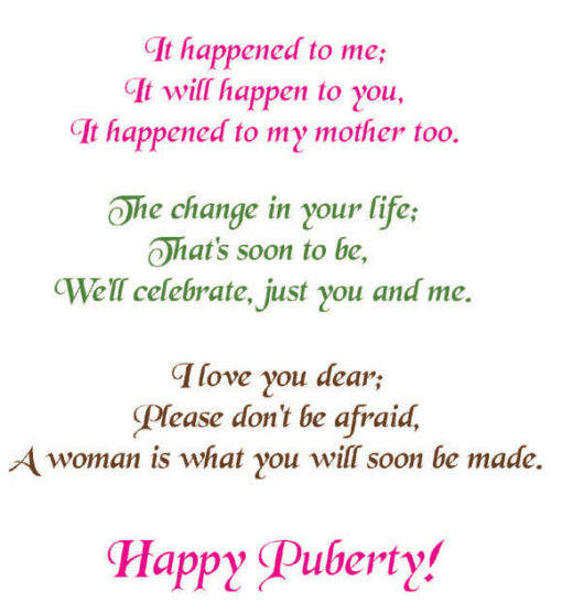 Puberty Happens Inside